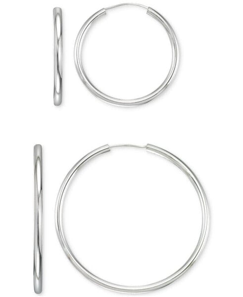 Серьги Macy's Polished Endless Hoop