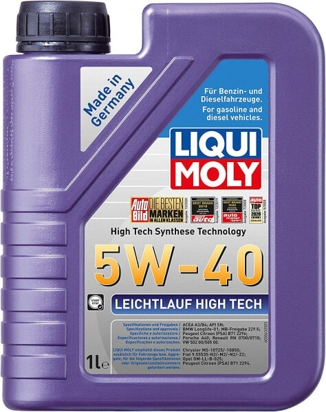 Liqui Moly 3863 High Tech 5W-40 1 Litre Engine Oil