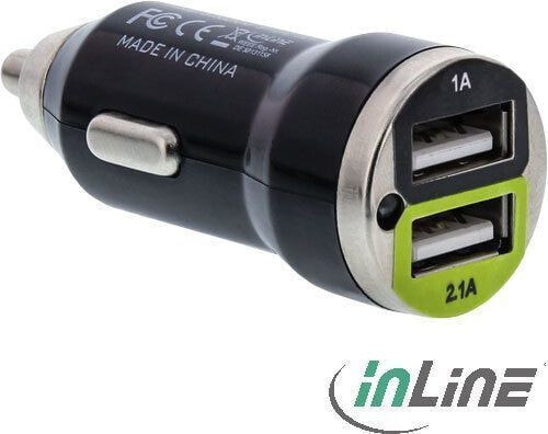 Ładowarka InLine Dual 2x USB-A 2.1 A (31502C)