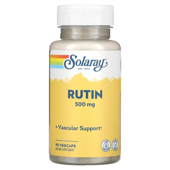БАД антиоксидантов SOLARAY Rutin, 500 мг, 90 VegCaps