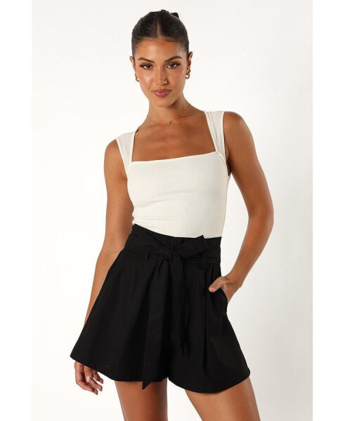 Women's Maya High Waisted Paperbag Shorts