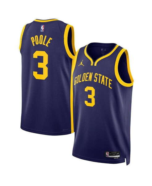 Men's Jordan Jordan Poole Navy Golden State Warriors 2022/23 Statement Edition Swingman Jersey