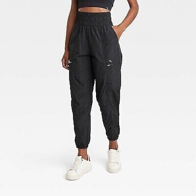 Women's High-Rise Cargo Joggers - JoyLab Black XXS