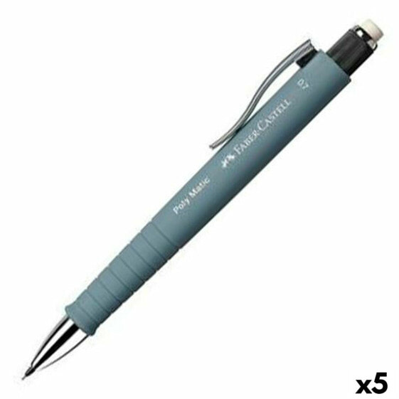 Механический карандаш Faber-Castell Poly Matic Серый 0,7 mm (5 штук)