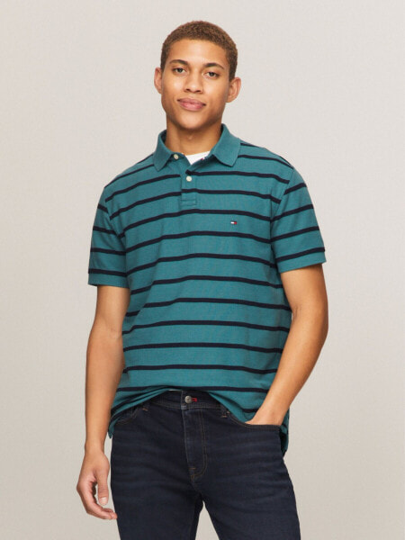 Regular Fit Stripe Wicking Polo