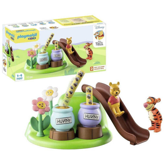 PLAYMOBIL 1.2.3 & Disney: Winnie The Pooh & Tigger Bees Garden Construction Game