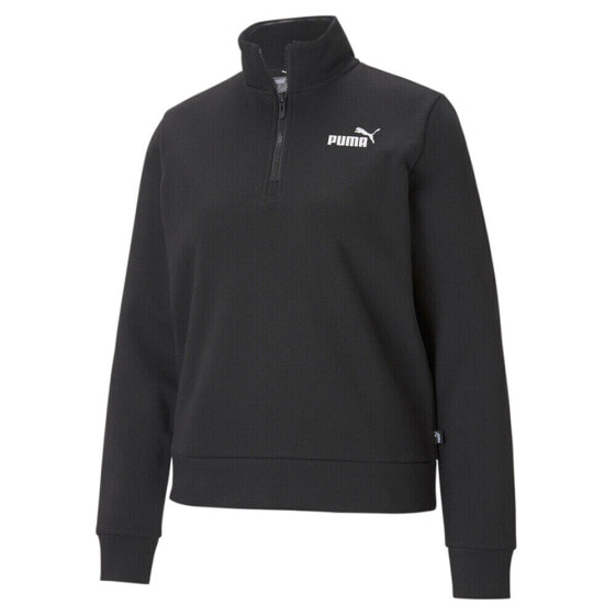 Puma Essentials Quarter Zip Sweatshirt Womens Size S 586886-01
