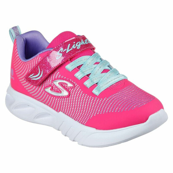 Детские спортивные кроссовки Skechers S Lights Flicker Flash Фуксия