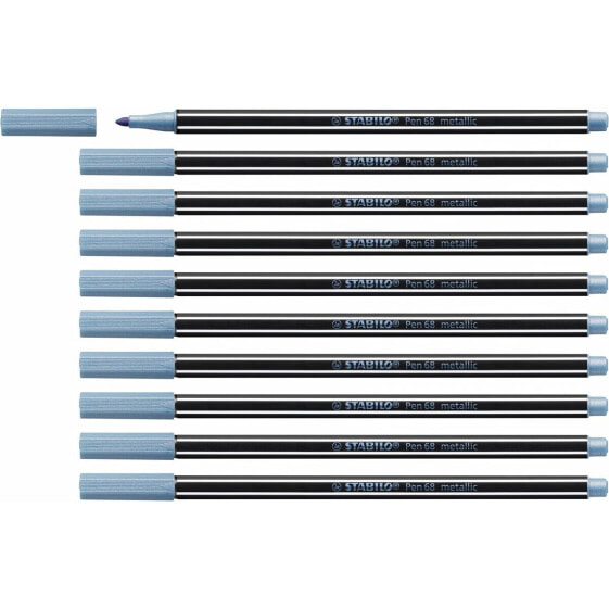 Ручки фломастерные STABILO Pen 68 metallic (10 штук)