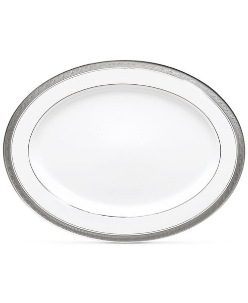Crestwood Platinum Oval Platter