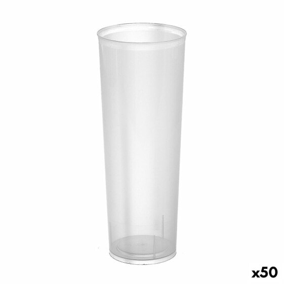 Набор многоразовых стаканов Algon Tube Прозрачный 10 Предметов 300 мл (50 штук)