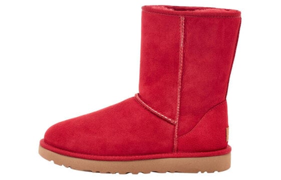 Угги женские UGG CLASSIC SHORT 1016223-KSS, красные