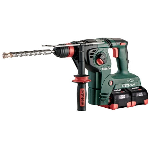 Metabo Akku-Bohrhammer KHA 36-18 LTX 32 mit 4x 8,0 Ah Akkus + Lader im MetaLoc