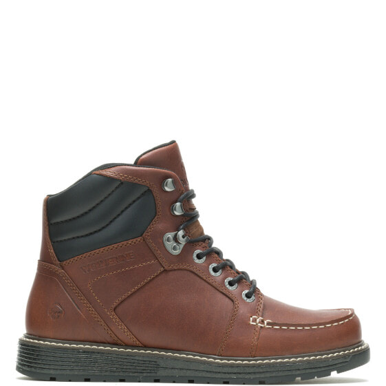 Wolverine Hellcat Wedge Moc-Toe Ultraspring WP 6" Mens Brown Work Boots