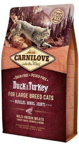 Сухой корм CARNILOVE для кошек с уткой и индейкой 6 кг