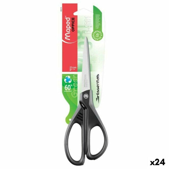 Scissors Maped E4681 Black 21 cm Ambidextrous Stainless steel (24 Units)