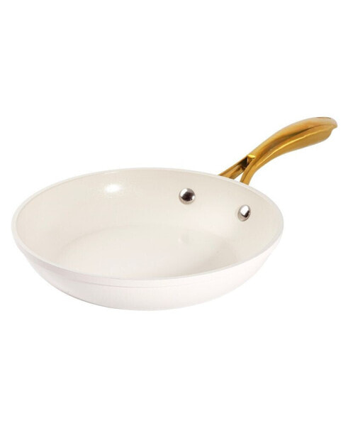 Natural Collection Ceramic Coating Non-Stick 12" Frying Pan with Gold-Tone Handle