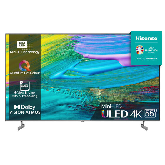 Hisense 55U6KQ 139 cm 55 Zoll anthrazit UltraHD/4K Triple Tuner HDR10 WLAN LAN