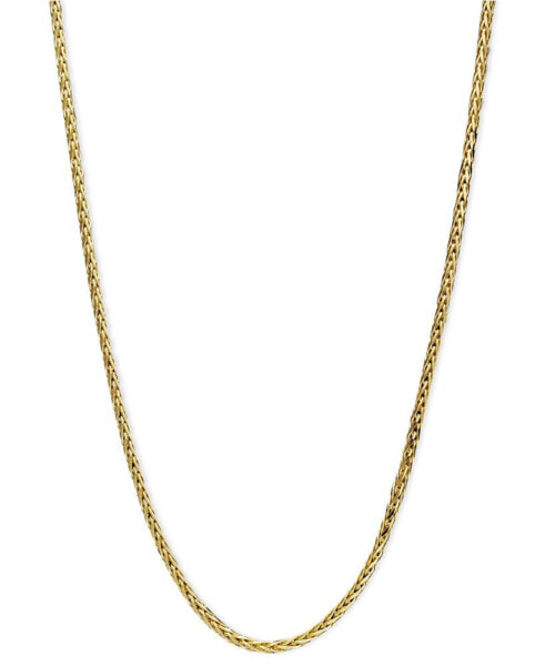 Macy's 14k Gold Necklace, 16" Diamond Cut Wheat Chain (9/10mm)