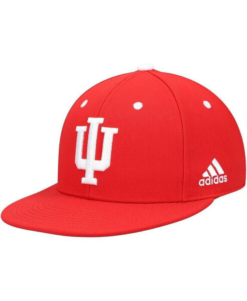 Men's Indiana Hoosiers Crimson On-Field Baseball Fitted Hat