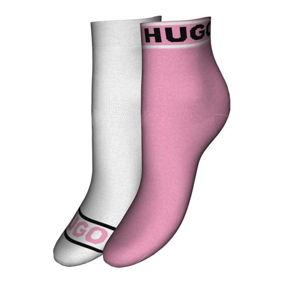 HUGO Logo Color short socks 2 pairs