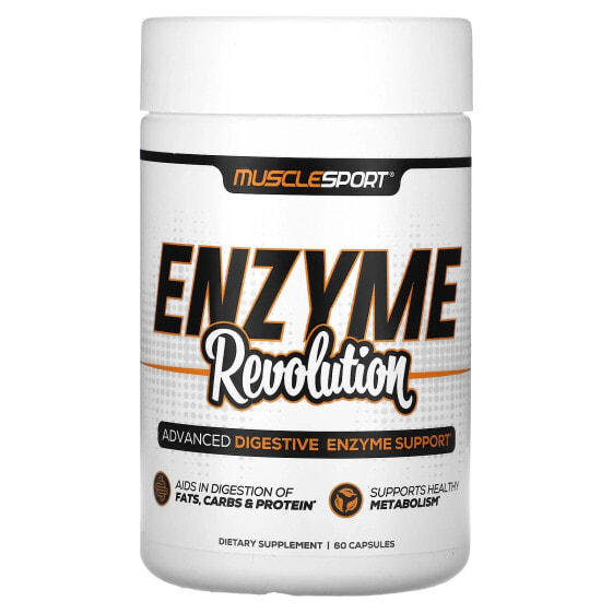 Пищеварительные ферменты MuscleSport Enzyme Revolution, 60 капсул
