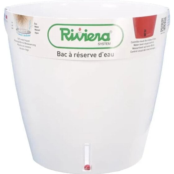 Горшок Riviera Eva Neue rundePlastiktopf - 31 cm - 14,5 L - Weiß