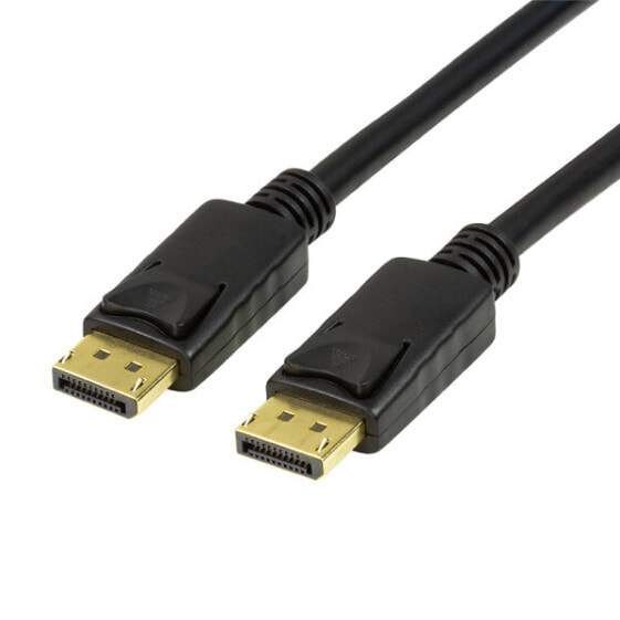 LogiLink CV0120 - 2 m - DisplayPort - DisplayPort - Male - Male - Black