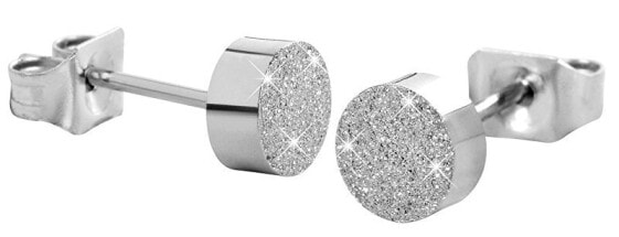 Shimmering steel earrings hits KE-004