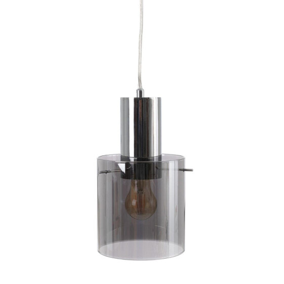 Ceiling Light 13 x 13 x 120 cm Crystal Metal Silver Ø 15 cm