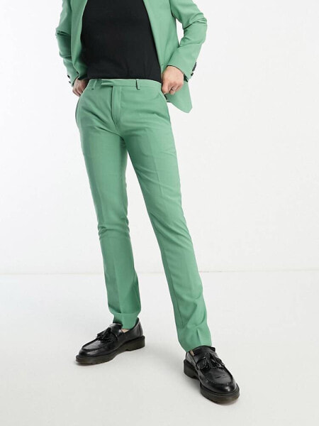 Twisted Tailor buscot suit trousers in pistachio green