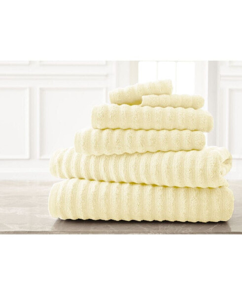 Wavy Luxury Spa Collection 6-Pc. Quick Dry Towel Set