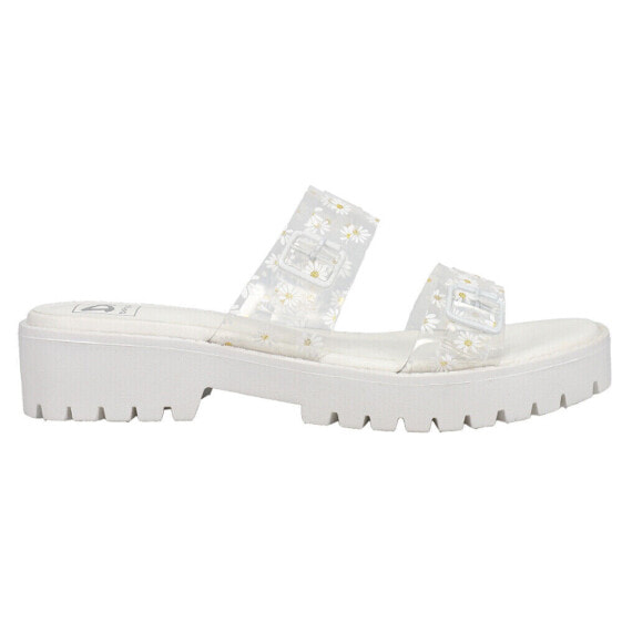 Dirty Laundry Riske Floral Clear Jelly Womens Clear, White Casual Sandals GRHO0