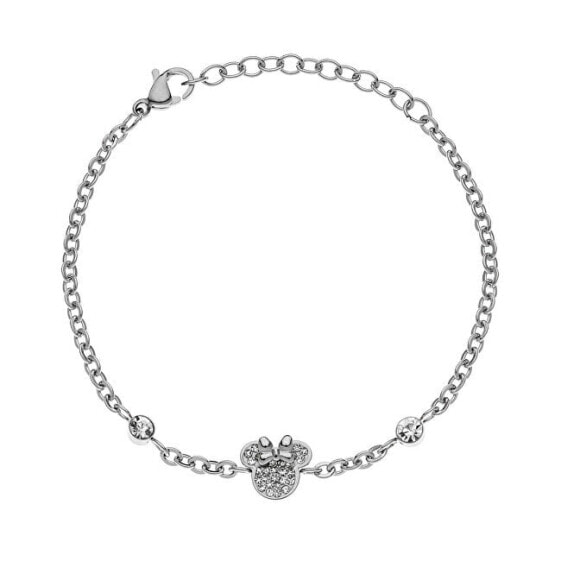 Charming Mickey and Minnie Mouse steel bracelet B600589RWL-B.CS