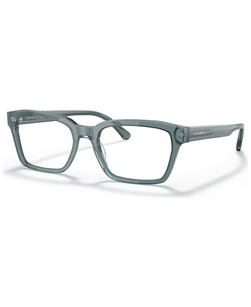 Men's Rectangle Eyeglasses, EA319255-O