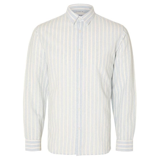 SELECTED Slimnew-Linen Long Sleeve Shirt