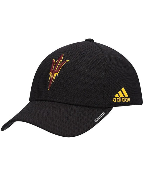 Men's Black Arizona State Sun Devils 2021 Sideline Coaches AEROREADY Flex Hat
