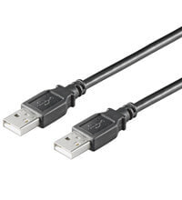 Wentronic USB 2.0 Hi-Speed Cable 3 m - black - 3 m - USB A - USB A - USB 2.0 - 480 Mbit/s - Black