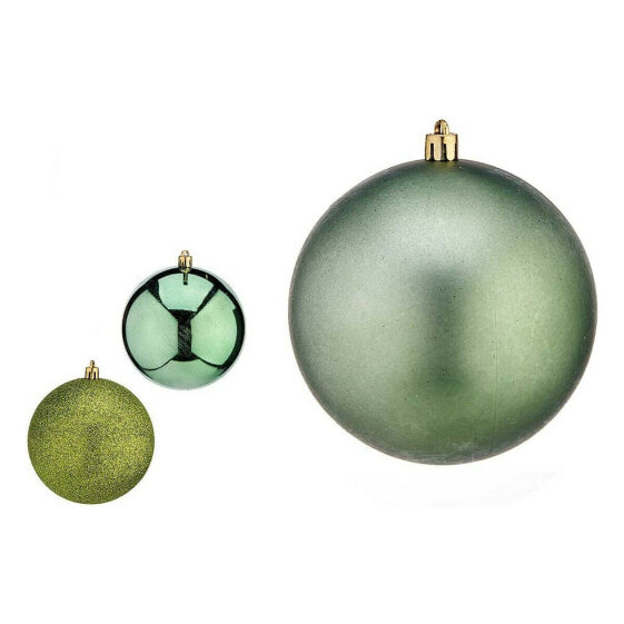 Christmas Baubles Green Plastic Ø 10 cm 6 Units