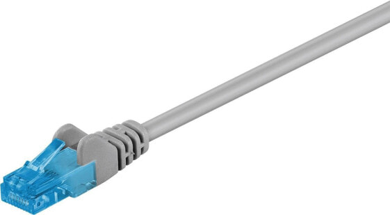 Wentronic CAT 6A Patch Cable - U/UTP - grey - 7.5m - 7.5 m - Cat6a - U/UTP (UTP) - RJ-45 - RJ-45