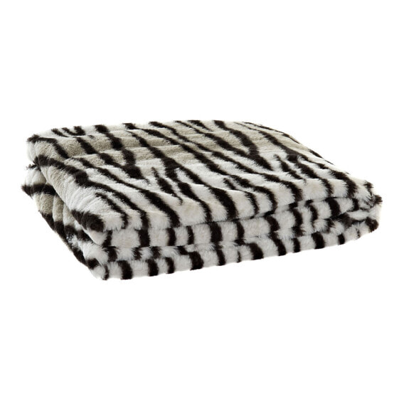 Одеяло декоративное DKD Home Decor Дикий 130 x 170 x 2 см Черно-серо-белый Колониальный