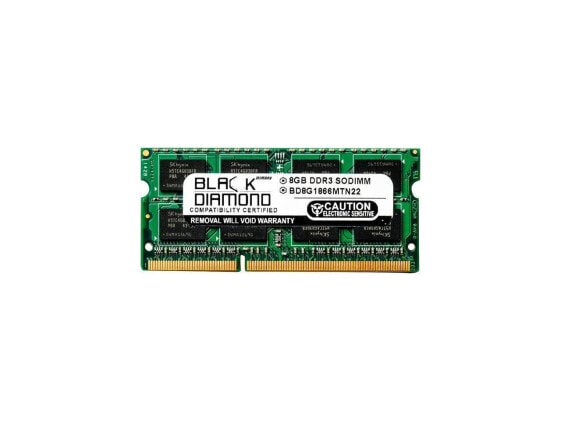 Black Diamond Memory 8GB 204-Pin DDR3 SO-DIMM DDR3 1866 (PC3 14900) Notebook Mem