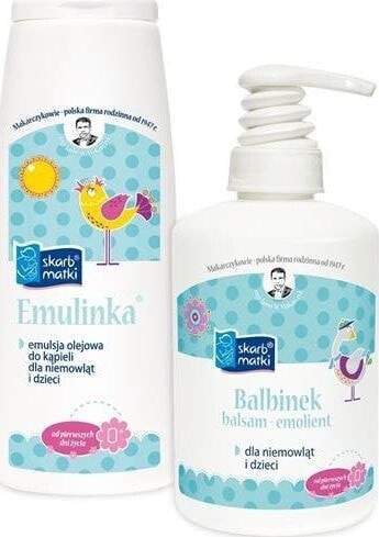 Skarb Matki SET zestaw emolientów dla niemowląt i dzieci Balbinek 250ml + Emulinka