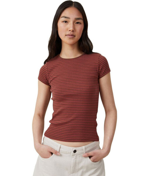 Women's The One Rib Crew Short Sleeve T-shirt