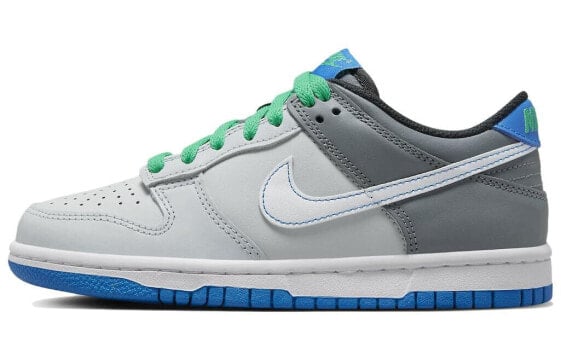 Кеды Nike Dunk Low GS графитово-зелено-синие