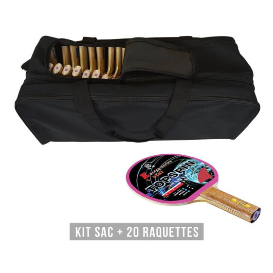 SPORTI FRANCE Racket Kit (Bag + 20 Rackets) Topspin
