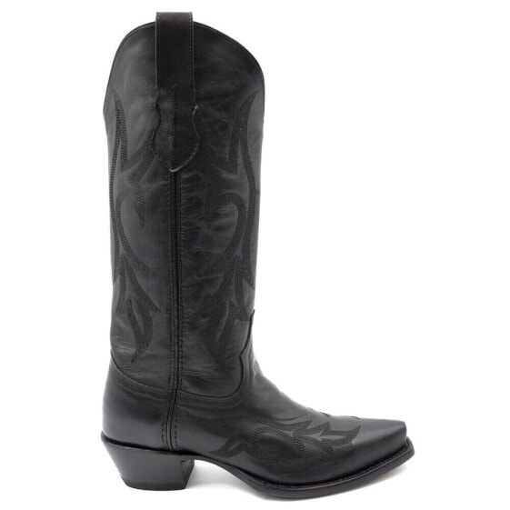 Ferrini Scarlett Embroidery Snip Toe Cowboy Womens Black Dress Boots 8426104