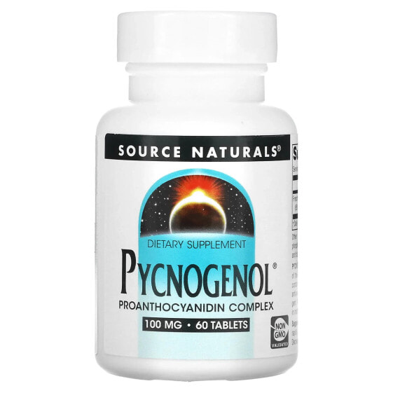 Антиоксидант Source Naturals Pycnogenol, 100 мг, 60 таблеток