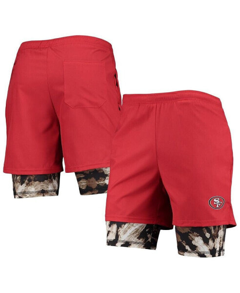 Men's Scarlet San Francisco 49ers Running Shorts