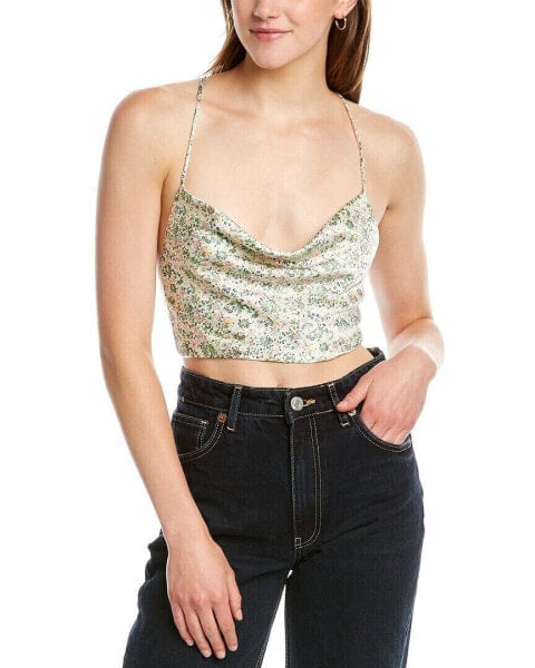 Dnt Floral Top Women's Green L